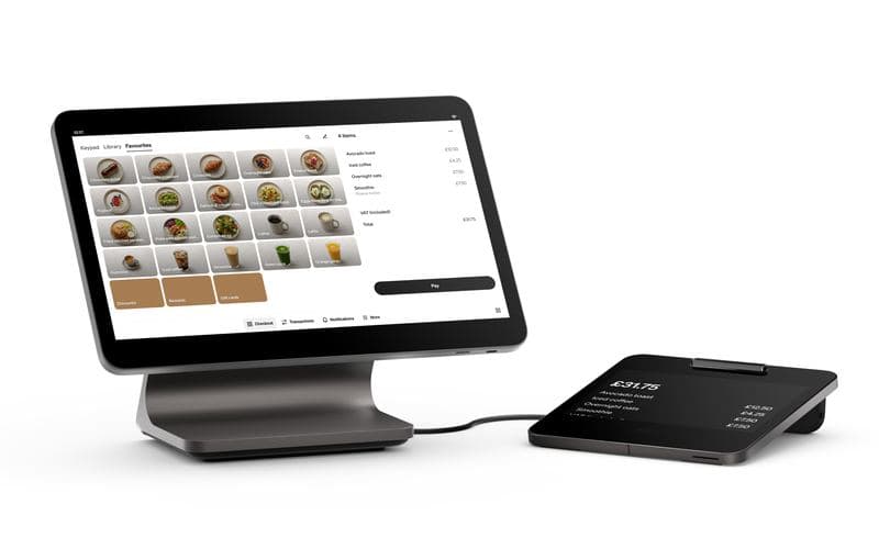 Square till with customer display