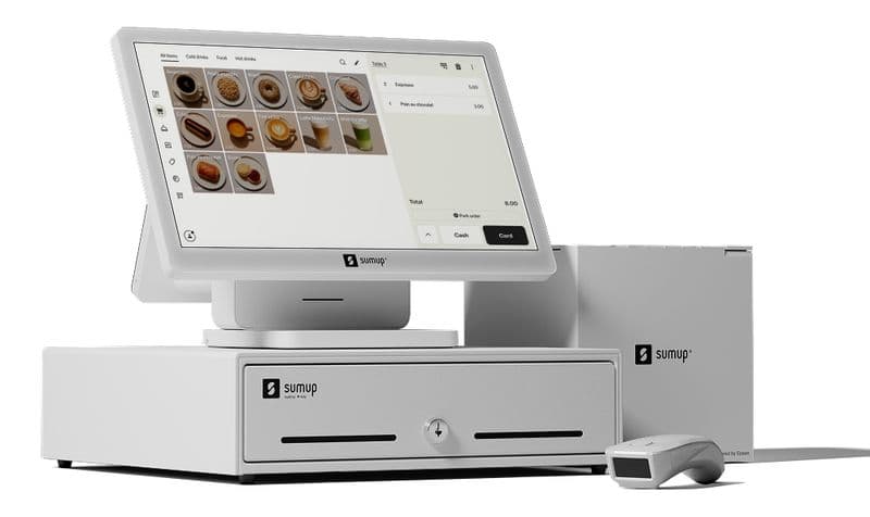 SumUp till with receipt printer, cash drawer and barcode scanner